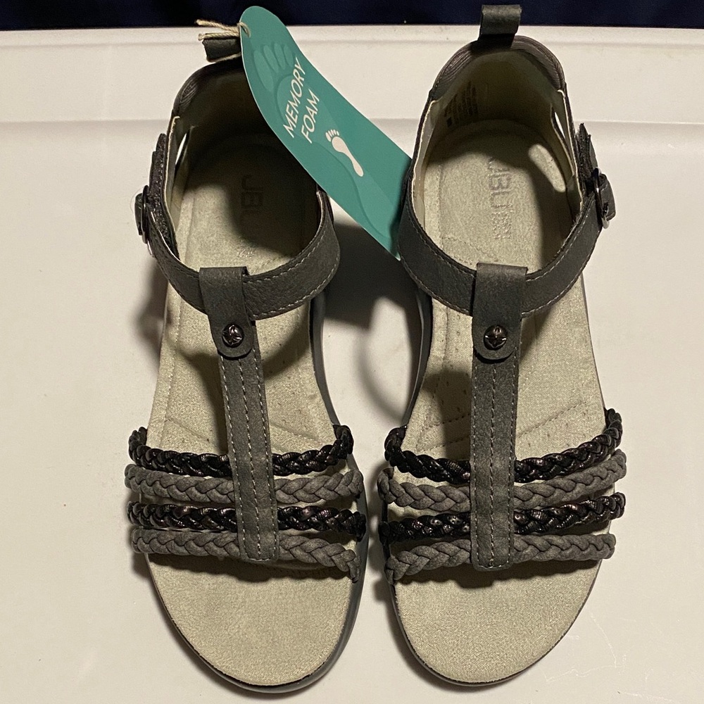 Women Memory Foam Sandals - Gray and Black